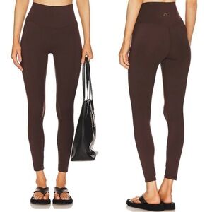 Varley FreeSoft High Rise 7/8 Leggings Coffee Bean Brown Size M